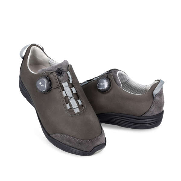 Klaveness Frida Shoe Velour BOA Grey Women
