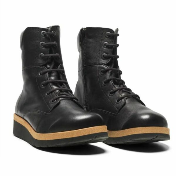 New Feet Boot Lace & Zipper Black Women - Bild 3