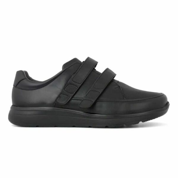New Feet Velcro Leather/Stretch Black Men