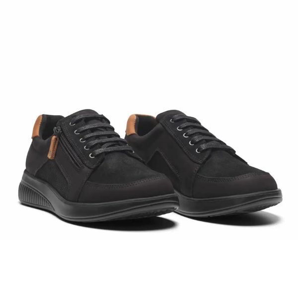 New Feet Nubuck With Lace & Zipper Black Women - Bild 2
