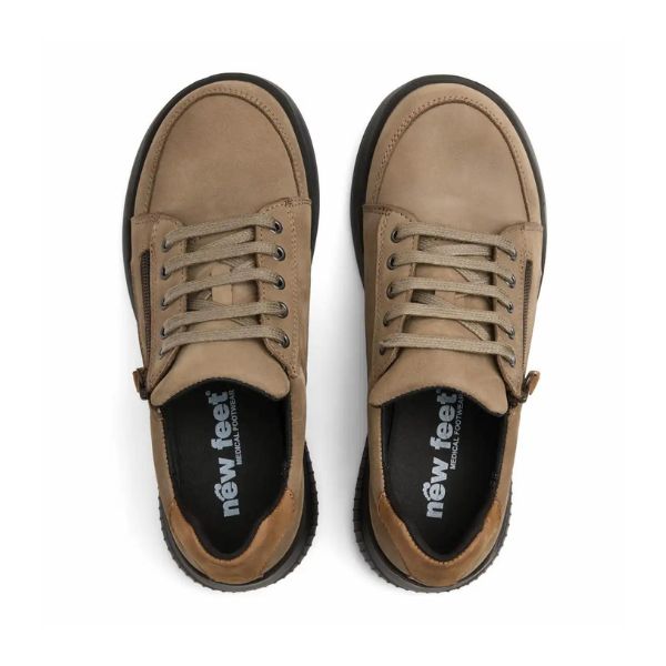 New Feet Nubuck With Lace & Zipper Sand Women - Bild 3