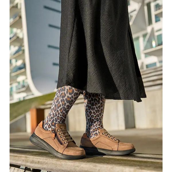 New Feet Nubuck With Lace & Zipper Sand Women - Bild 5