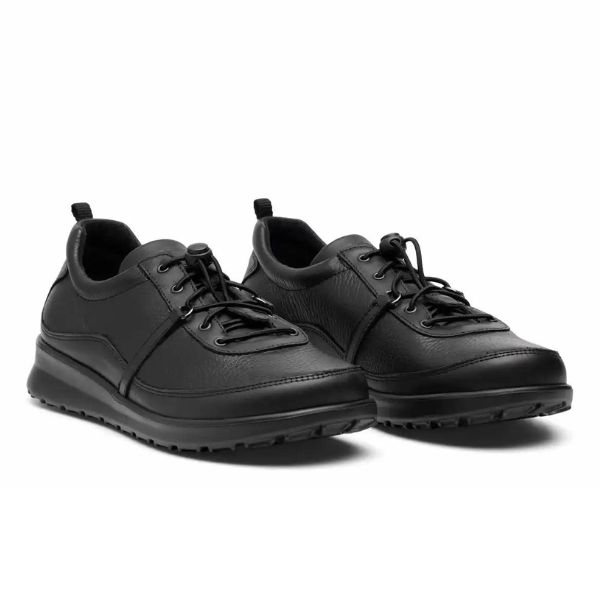 New Feet Leather Elastic Lace Black Women - Bild 2