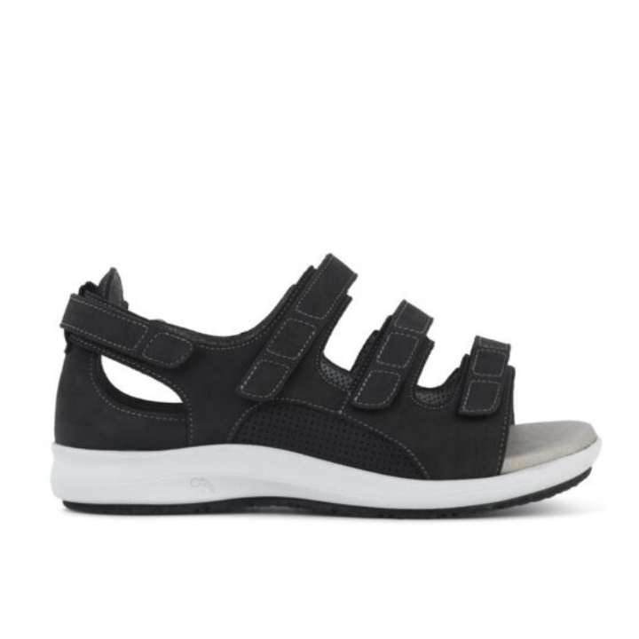 New Feet Sandal With Heel Cap Black Women