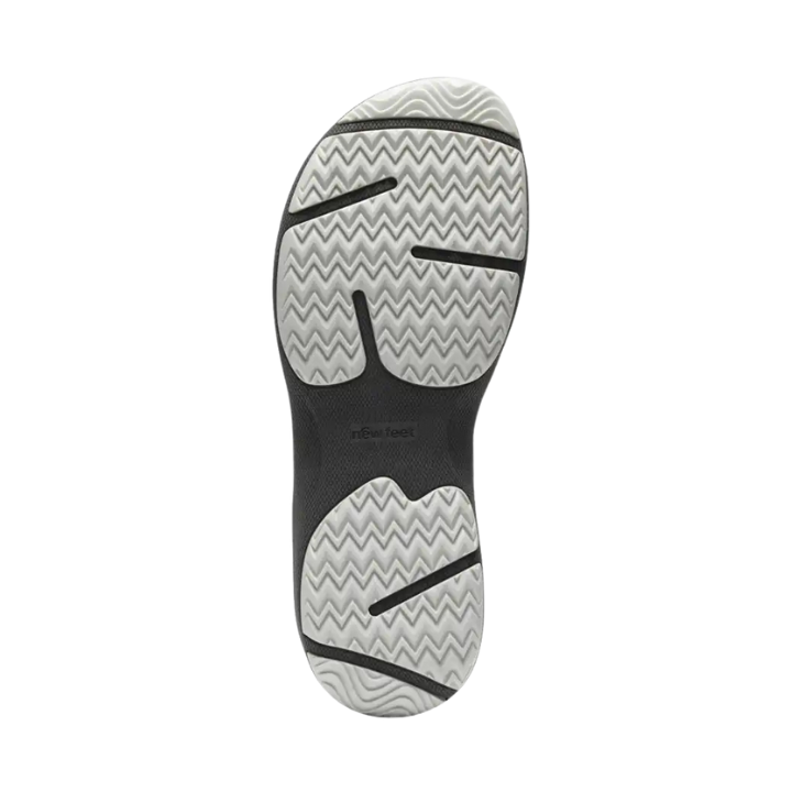 New Feet Sandal Plain Leather Black Women - Bild 3
