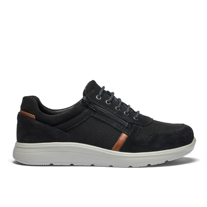 New Feet Zipper & Lace Black Men